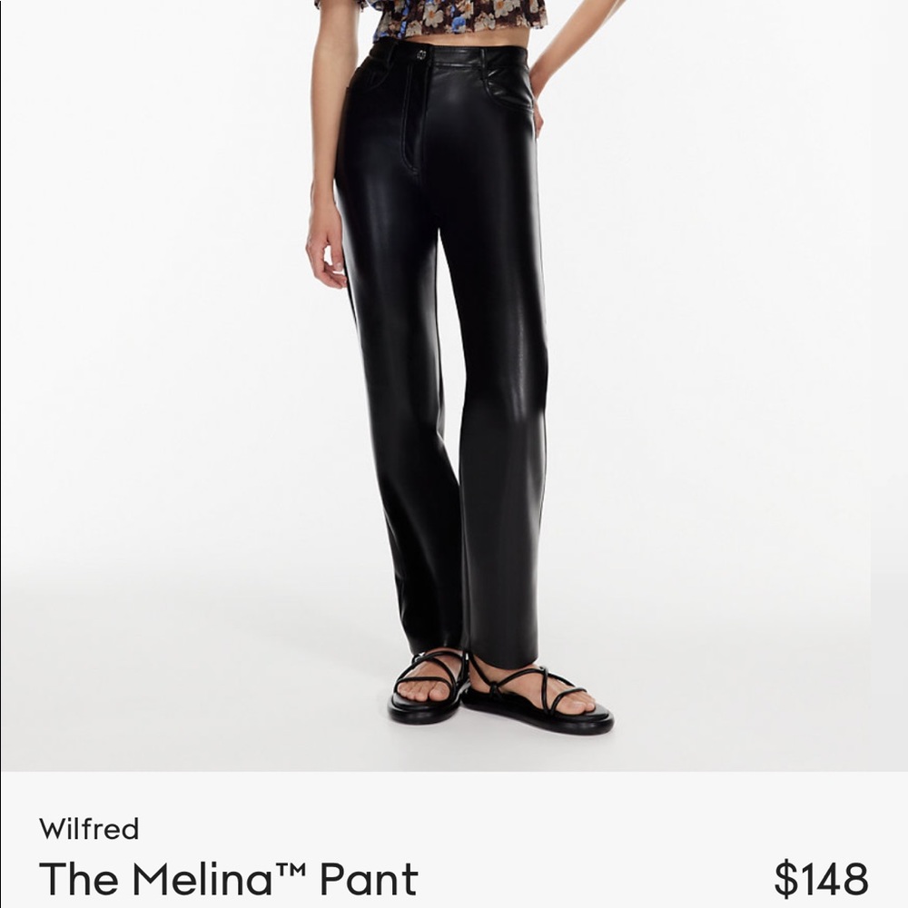 ARITZIA Melina leather pants